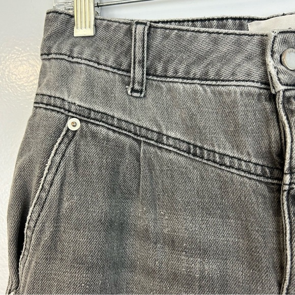 Ba&shHigh Waisted Grey Wide Leg "Lady Jeans Size M - Picture 4 of 14